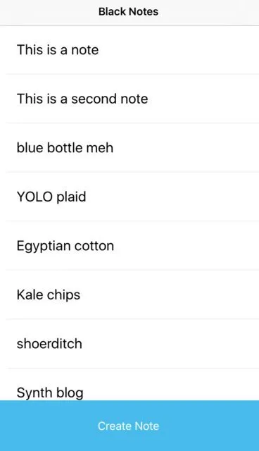 note app preview